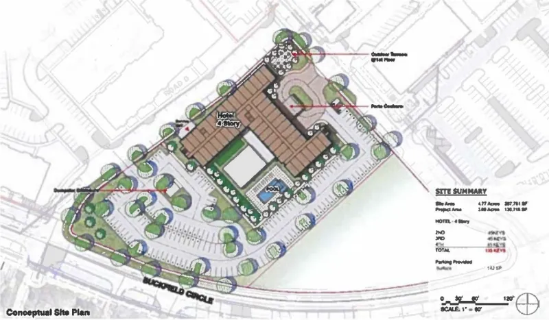 143-Room Hotel Proposed Near Seven Pines