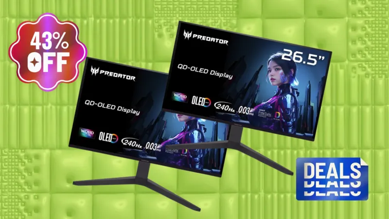 Acer 27-Inch Gaming Monitor Deal Saves Over $200