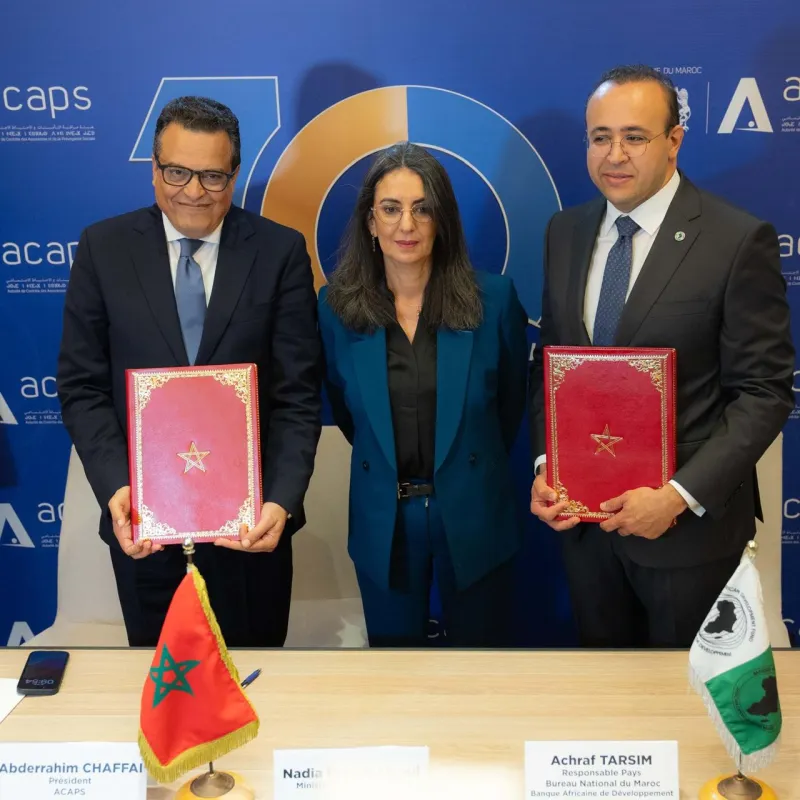 La BAD accorde 510 000 $ pour l'inclusion assurantielle au Maroc