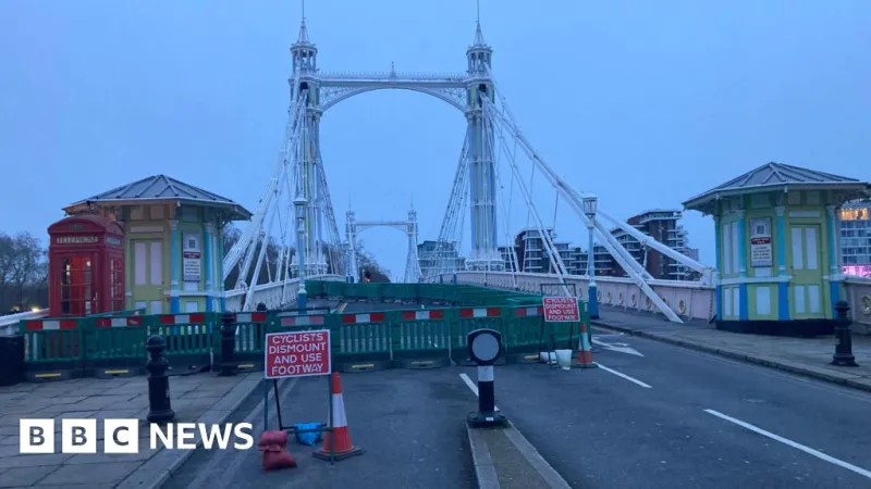 Le pont Albert fermé aux piétons et cyclistes