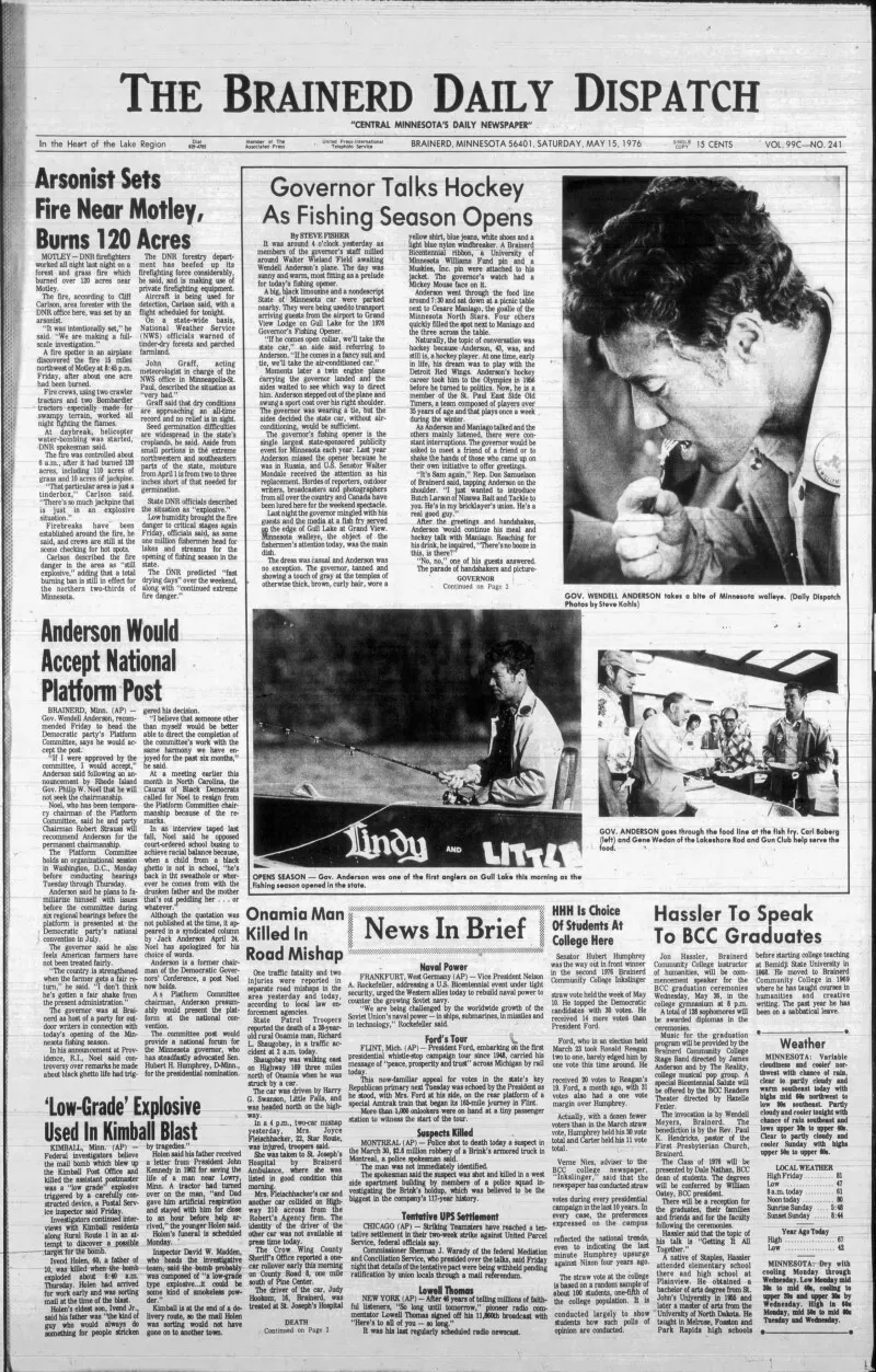 America 250 : 15 mai 1976 - Événements clés