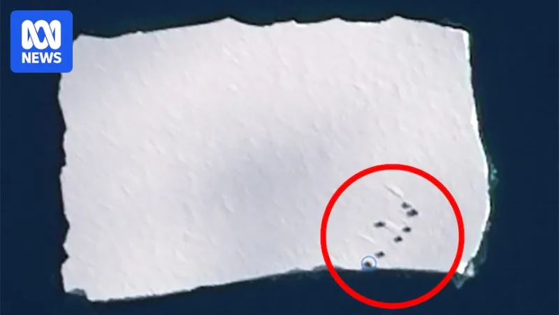 Antarctic Station Containers Drift on Iceberg After Storm