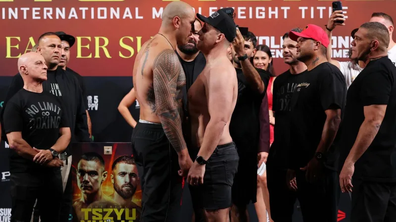 Asofa-Solomona, Wallace clash at No Limits weigh-in