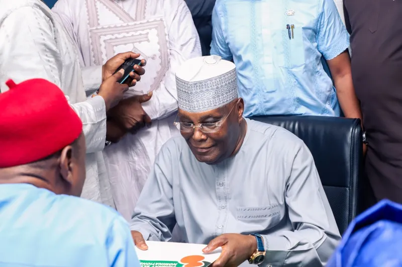 Atiku Submits ADC Nomination Form for 2027 Presidential Bid