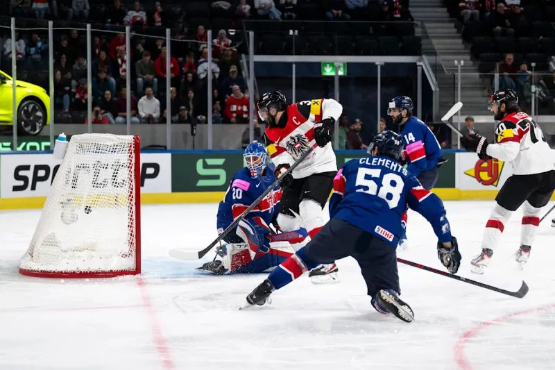 Austria beats Britain 5-2 at ice hockey worlds