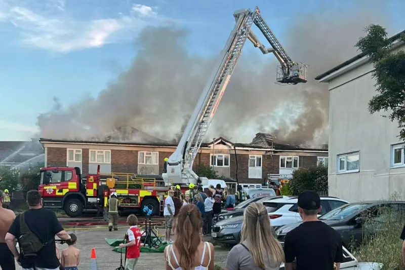 Barbecue Blaze Destroys Homes in Basildon