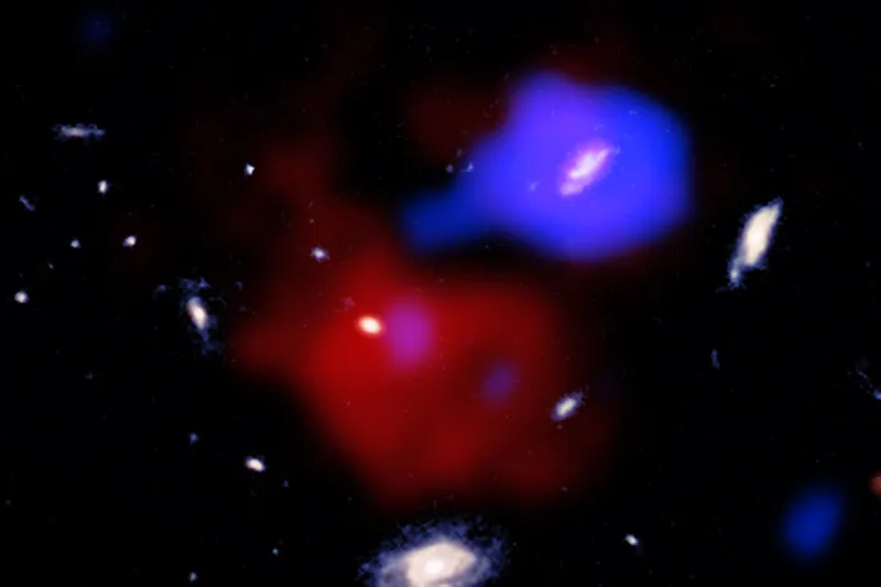 Black Hole Stirs Gas in Early Universe Galaxy