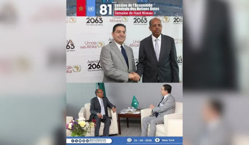 Bourita s'entretient avec le président de la Commission de l'UA à New York