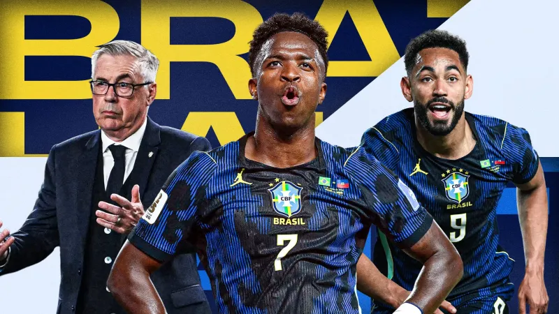 Brazil Crush Haiti 5-0 in Record Win, Vinicius Jr Shines