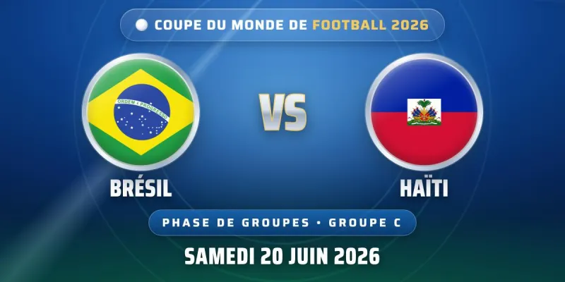 Brésil - Haïti : heure et chaîne du match le 20 juin
