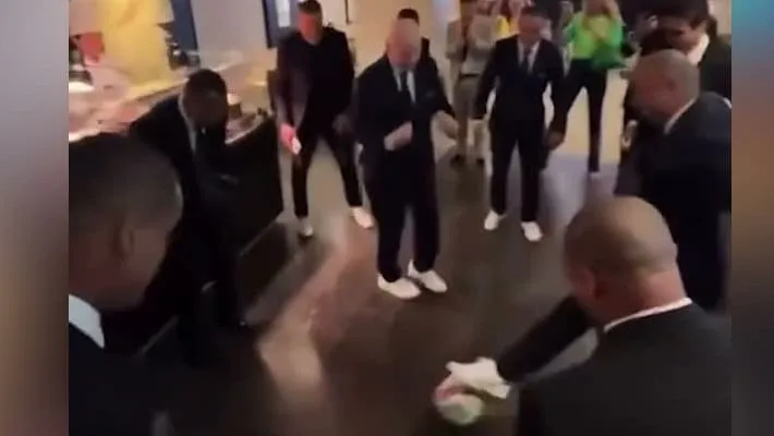 Brazilian Legends Play 'Toro' with FIFA President Infantino