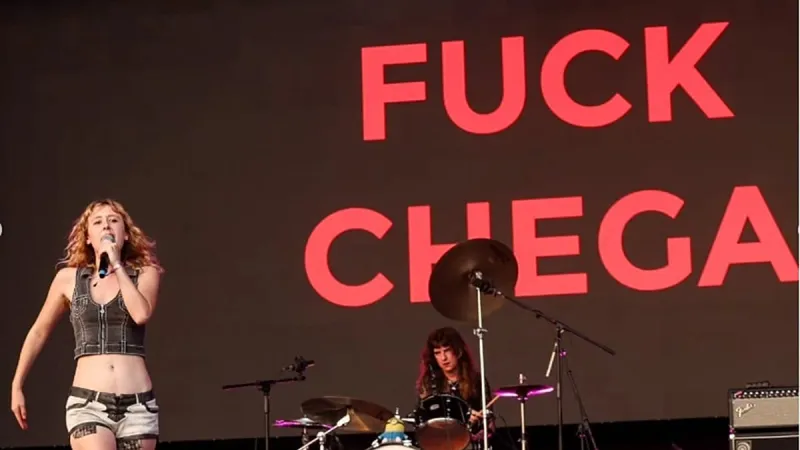 British Band Sparks Controversy with Anti-Chega Message at Festival