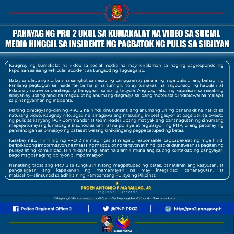 Cagayan police officer dismissed for assaulting tricycle driver