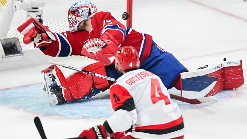 Le Canadien s'incline en prolongation face aux Hurricanes, traîne 2-1