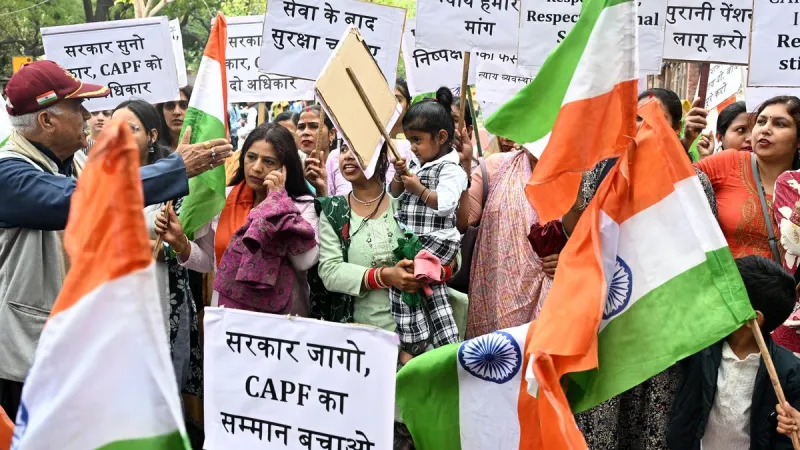 CAPF Bill Passed Amid Protests by Retired Personnel, Families