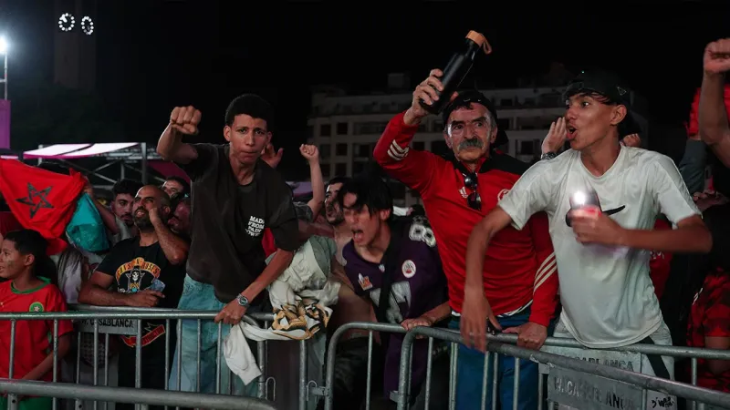 Casablanca Celebrates Morocco's World Cup Win Over Netherlands