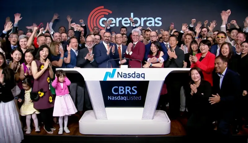 Cerebras IPO Raises $5.5B, Stock Surges 108%