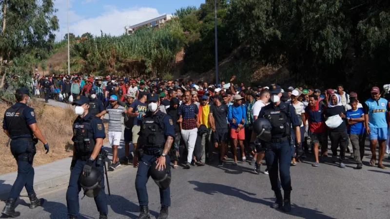 Ceuta: 1,800 migrant spots, 500 unaccompanied minors in care