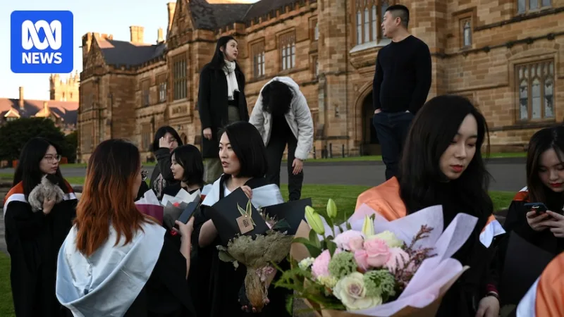 Chinese student numbers in Australia face sharp decline