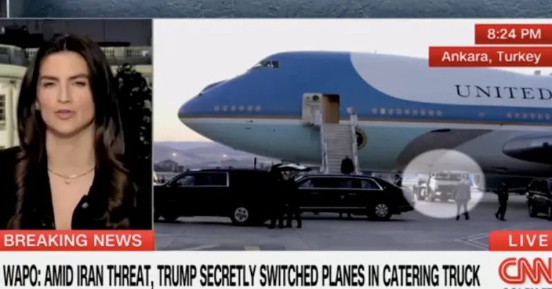 CNN Airs Tape of Trump's Catering Truck Escape