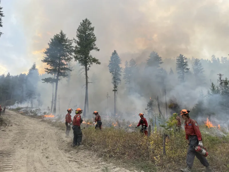 Controlled Burn at Quilpituk Creek Wildfire Nears Completion