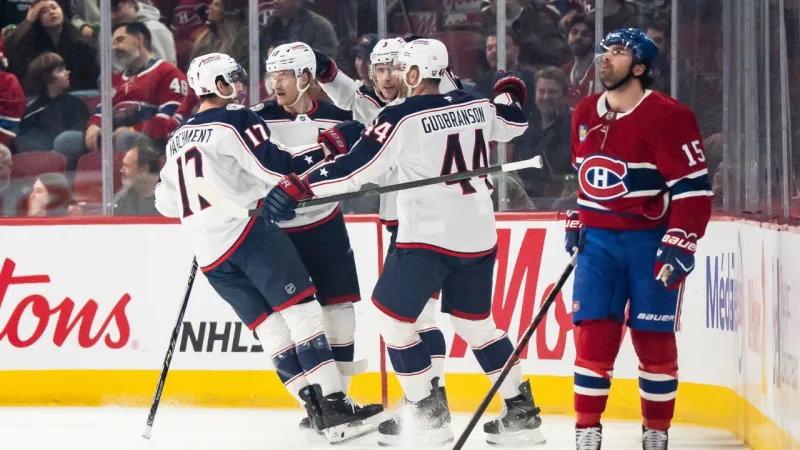 Coyle Scores Twice in Blue Jackets Win vs Canadiens