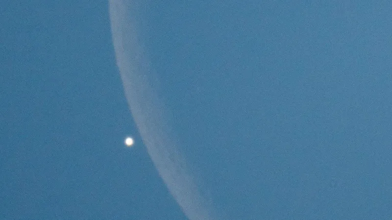 Crescent Moon to Occult Venus on June 17