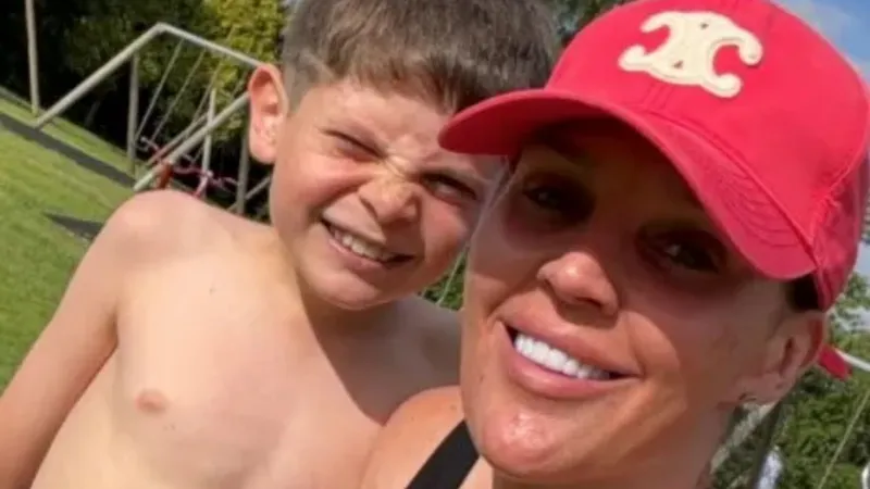 Danielle Lloyd's son Ronnie, 8, hospitalized after 'heavy night'