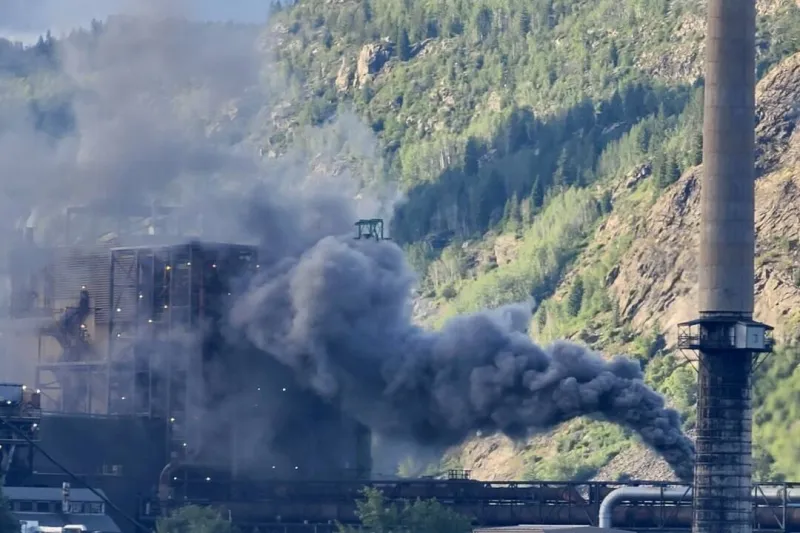 Dark plume at Teck Trail Sunday prompts questions