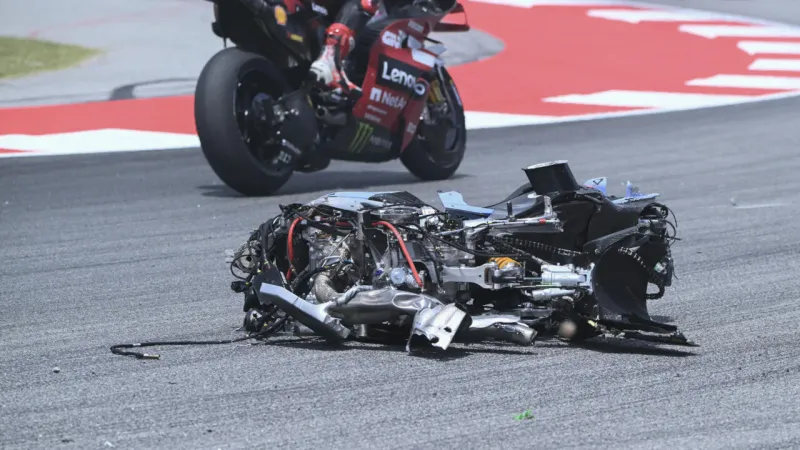 Di Giannantonio wins Catalan MotoGP after red flags