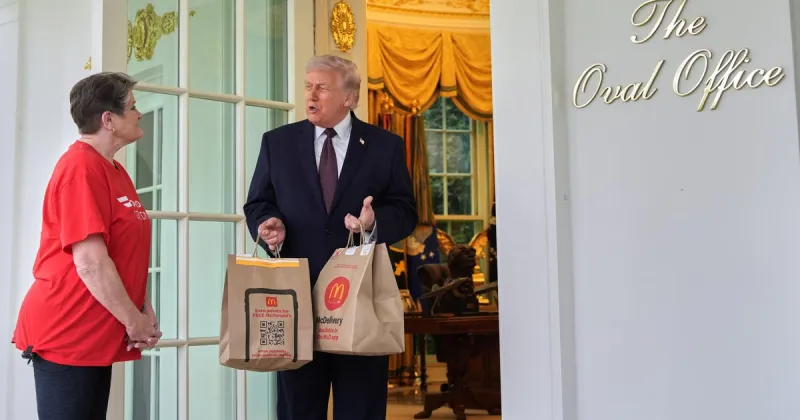 DoorDash driver joins Trump for White House press event