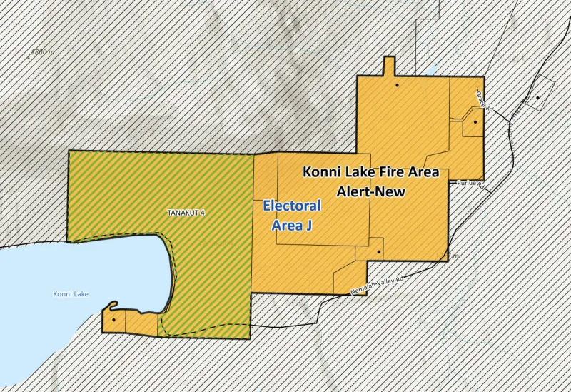 Alerte d'évacuation pour 10 propriétés près du lac Konni