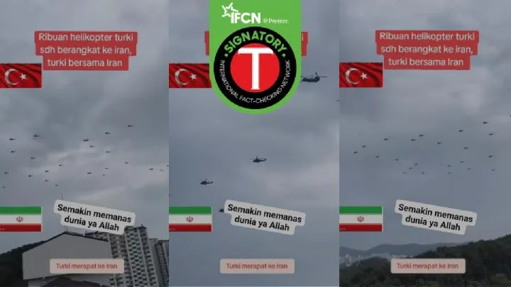 Fact Check: Viral Video of Turkish Helicopters to Iran is False
