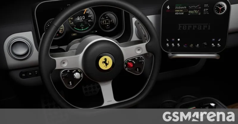 Ferrari Luce: Samsung OLED Displays Confirmed