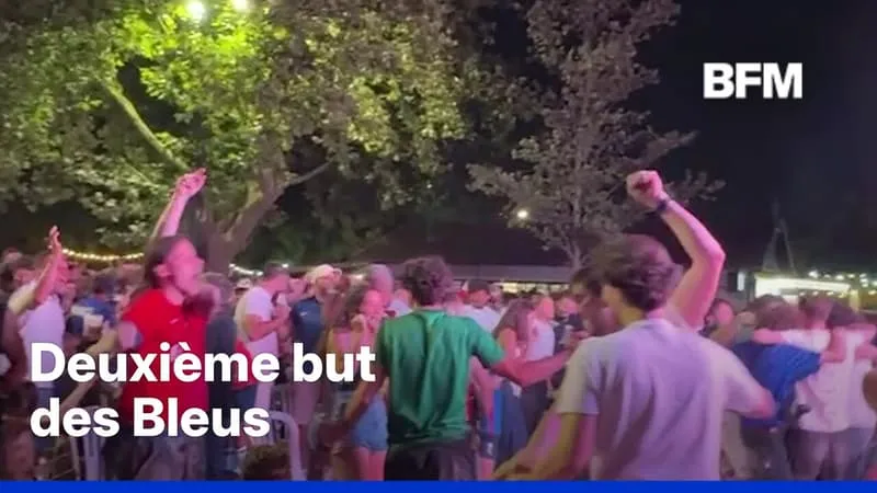 French Fans Erupt in Joy After Second Goal