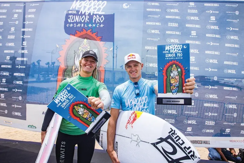 French Junior Surfers Shine at Morocco Mall Junior Pro