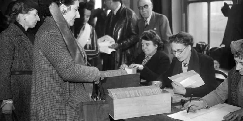 French Women Won Right to Vote in 1944