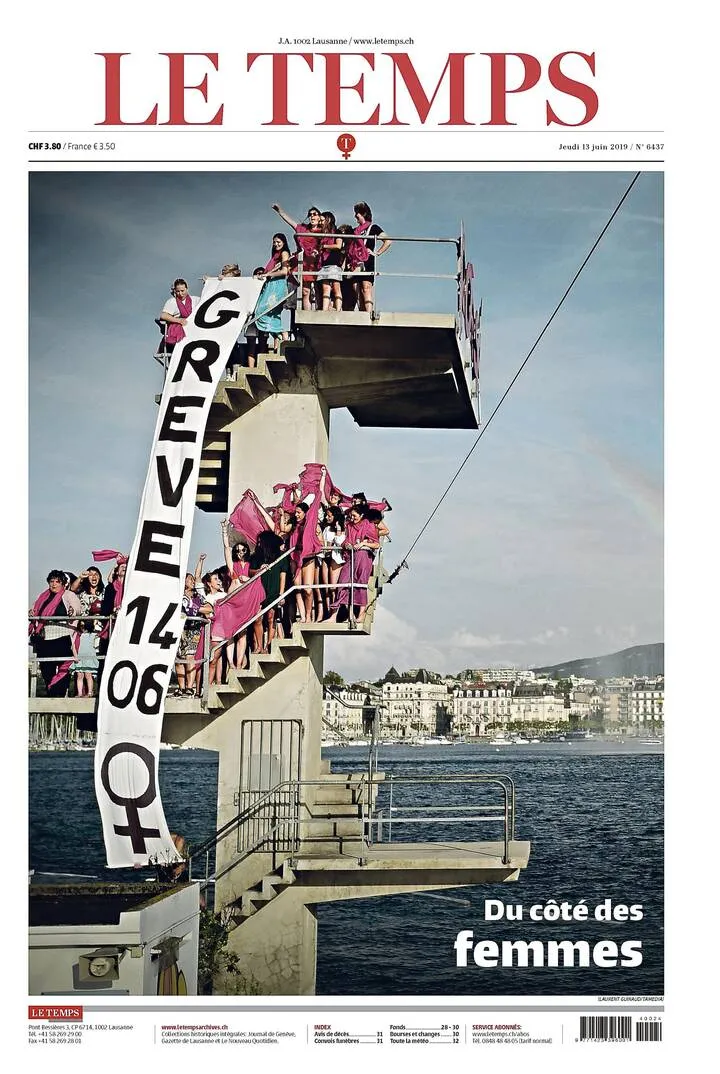 From Journal de Genève to Le Temps: 20 Front Pages Tell a Story
