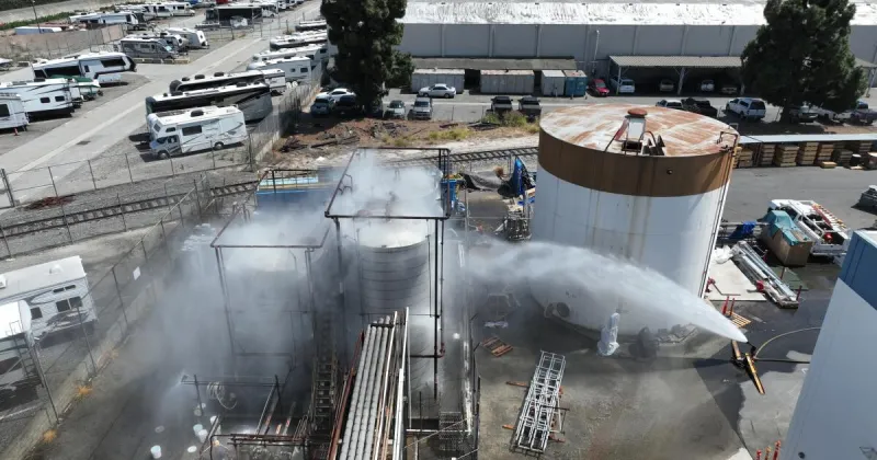 Garden Grove chemical tank explosion risk averted