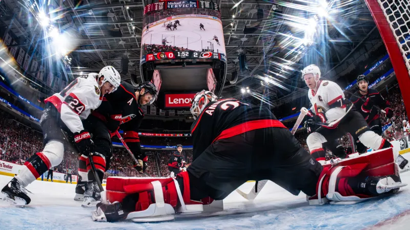 Hurricanes Lead Senators 1-0 in Playoff Series