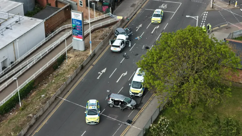Ilford Crash After Police Chase Injures 10