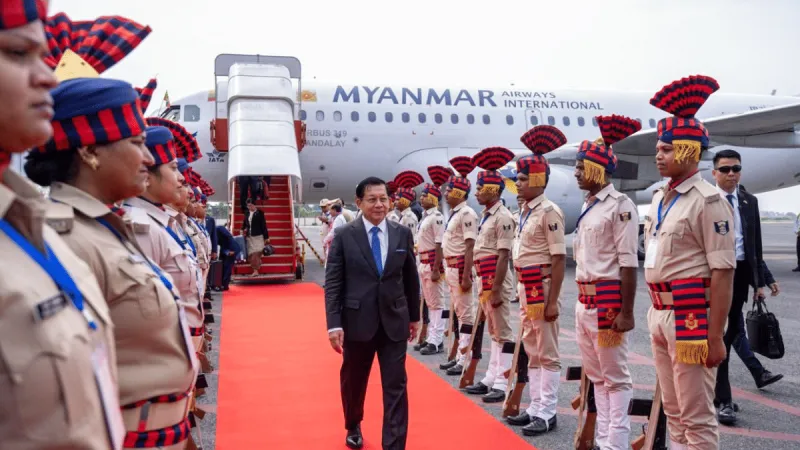 India Hosts Myanmar Junta Chief in Controversial Visit