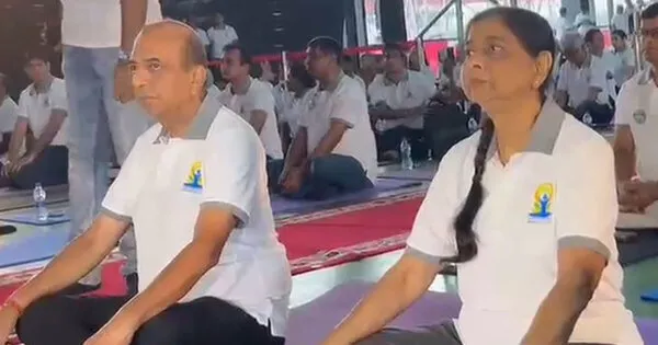 Indian Envoy Joins Yoga Day Event in Dhaka