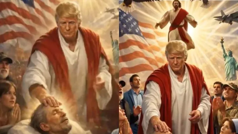 Iran Embassy Mocks Trump AI Jesus Post with Viral Video