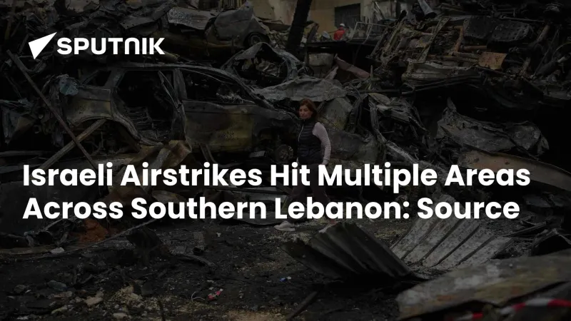 Israeli Airstrikes Hit Southern Lebanon: Sources
