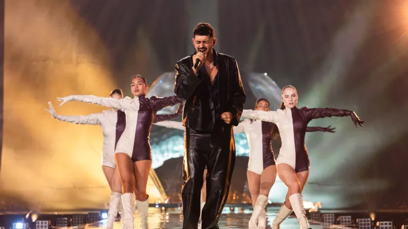 Israel's Noam Bettan Rehearses for Eurovision 2026