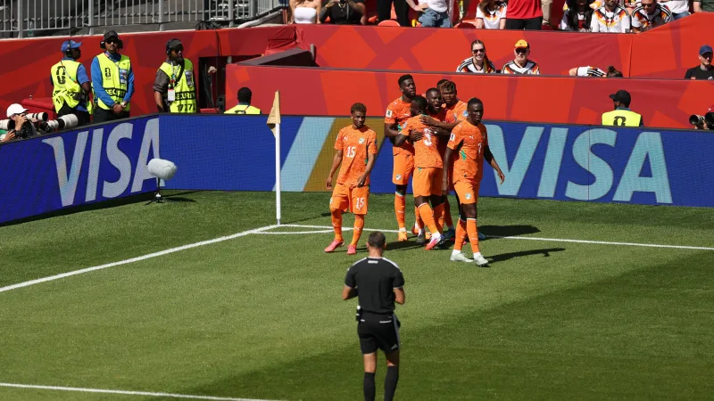 La Côte d'Ivoire mène 1-0 contre l'Allemagne en Coupe du monde