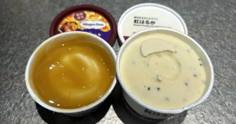 Japanese Sweet Potato Ice Cream Season: Häagen-Dazs vs Muji