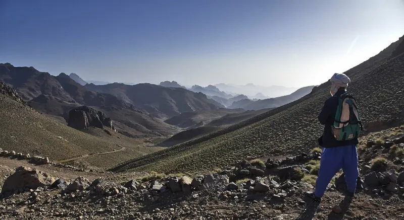 Jbel Saghro : paysage lunaire et nomades Ait Atta