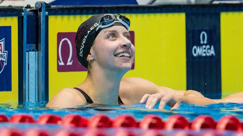 Kate Douglass Sets 50m Freestyle World Record